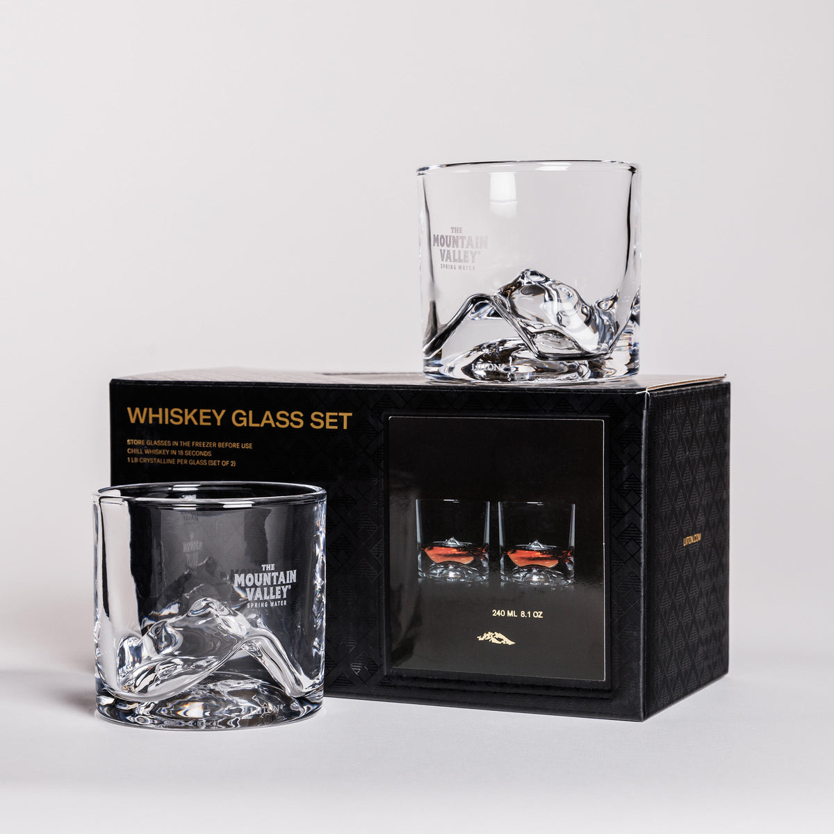 【2個セット】Mountain Research Drinking Glass Amazon.com | Vintage Japanese style Mountain Whiskey Glass