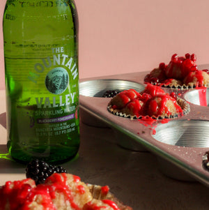 Blackberry Pomegranate Monkey Bread Muffins feat. Mountain Valley