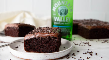 A Delectable Chocolate Sheet Cake Made With Mountain Valley