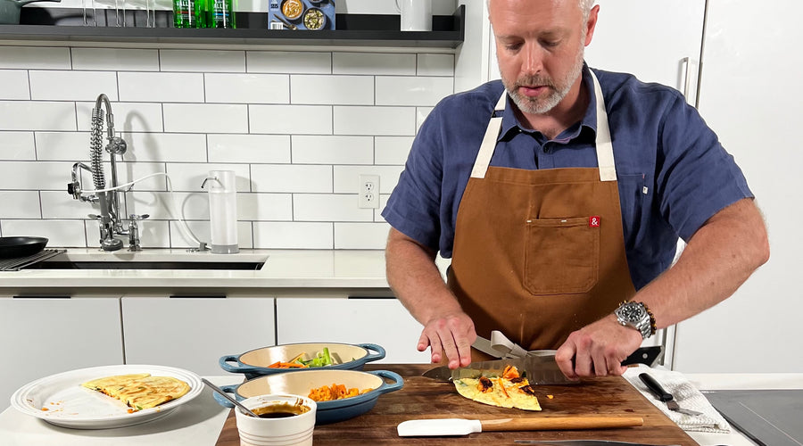 Culinary Ambassador William Dissen Makes Soft Scrambled Eggs with Mountain Valley Sparkling