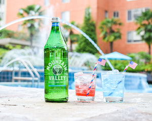 Mountain Valley Red, White and Blue Cocktail