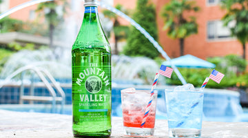 Mountain Valley Red, White and Blue Cocktail