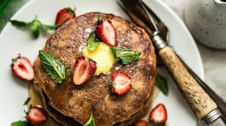 How To Make Fluffy Gluten-Free Pancakes with Mountain Valley Sparkling