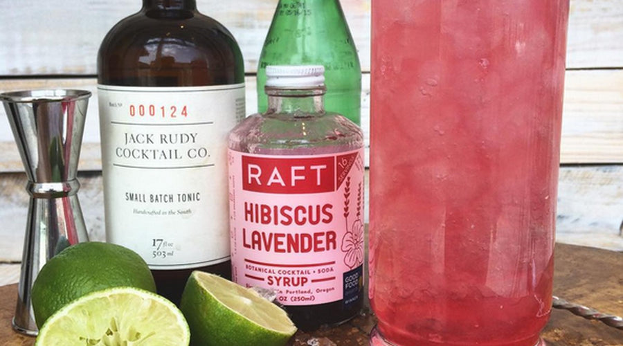 MOUNTAIN VALLEY COCKTAIL: HIBISCUS GIN AND TONIC