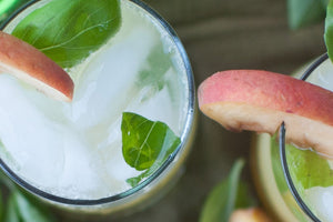 Cocktail Hour - Basil Peach Winter Cocktail