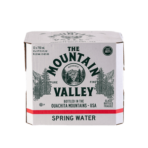 750 mL Glass Spring Water - 12 Pack