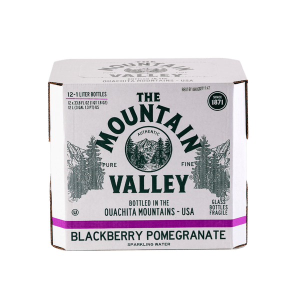 1 Liter Glass Sparkling Blackberry Pomegranate - 12 Pack