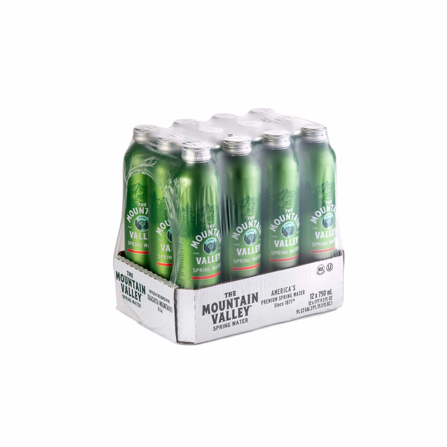 750 ML SPRING WATER IN ALUMINUM (12 PACK)